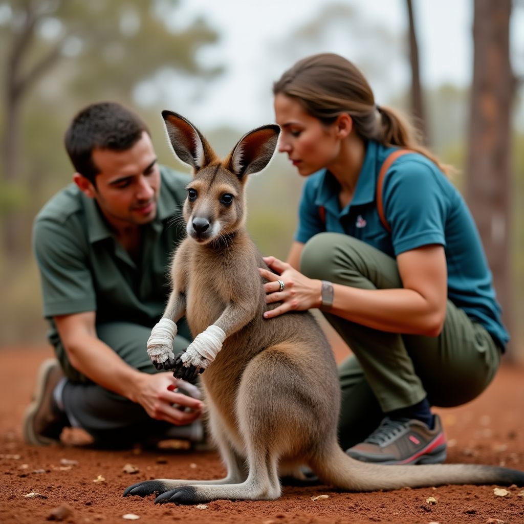 Wildlife rescue during bushfires